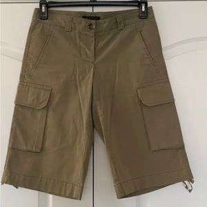 Theory Womens Cotton Bermuda Cargo Shorts